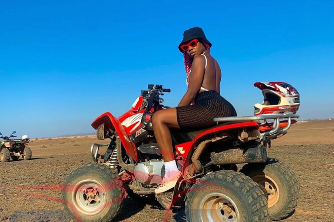 1 Day Quad Marrakech Palmeraie Desert Jbilet - Lunch, dessert, and drinks add useful value
