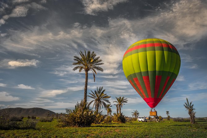 1-Hour VIP Morning Hot Air Balloon Flight from Marrakech with Breakfast - La Palmeraie gives the flight its setting