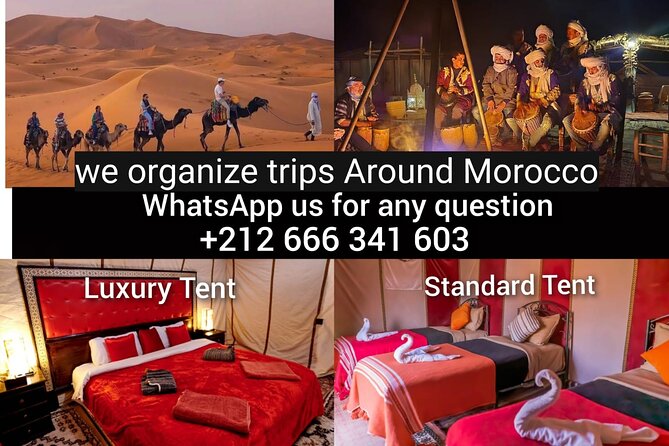 1 night Camel Treking in Merzouga Desert Luxury Camp - Riding into Erg Chebbi at sunset