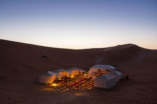 3-Day Sahara Adventure: Marrakech to Fez via Merzouga - The Erg Chebbi camel ride at sunset
