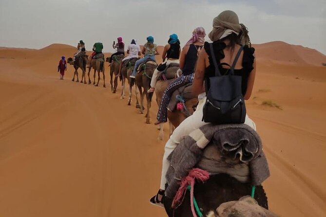 3 Days Desert Tour From Marrakech To Merzouga Dunes & Camel Trek - Entering Erg Chebbi by camel