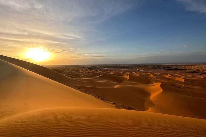 3 Days Luxury Desert Tour From Fes To Marrakech via Merzouga - Sunset by camel and a night in the Merzouga camp