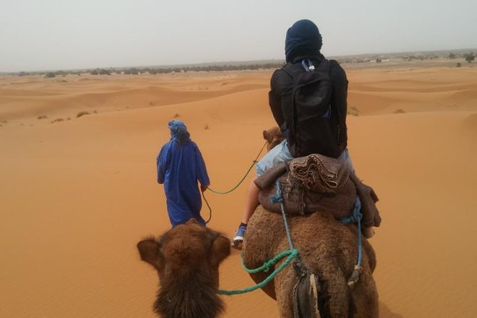 3-days shared Merzouga desert tour from Marrakech - Sunset on the camels and night in camp