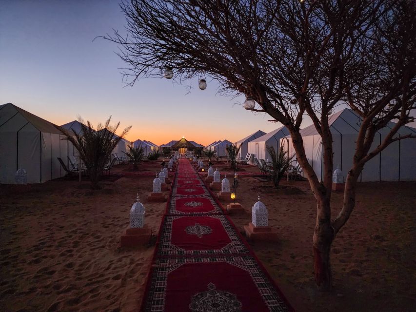 3D Deluxe Experience: Marrakech to Merzouga w/ Quad Option - Arriving at Merzouga and riding into the dunes