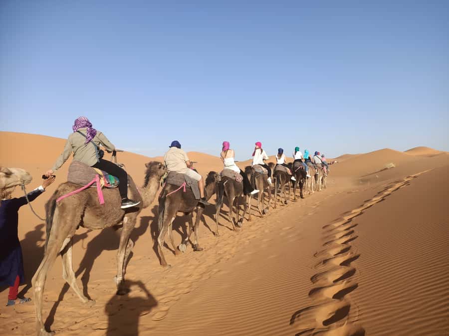 4 days Sahara Desert Tour From Marrakech To Merzouga dunes - Day 3: Sunrise, camels, and Monkey Fingers