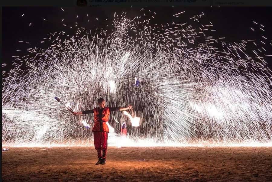 Agadir: Fantasia Berber Night Show and Dinner - From Gnaoua musicians to fire performers