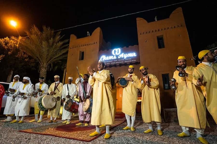 Agadir Fantazia Berber Night Show with Dinner - Gnaoua music, Berber dance, and indoor acts