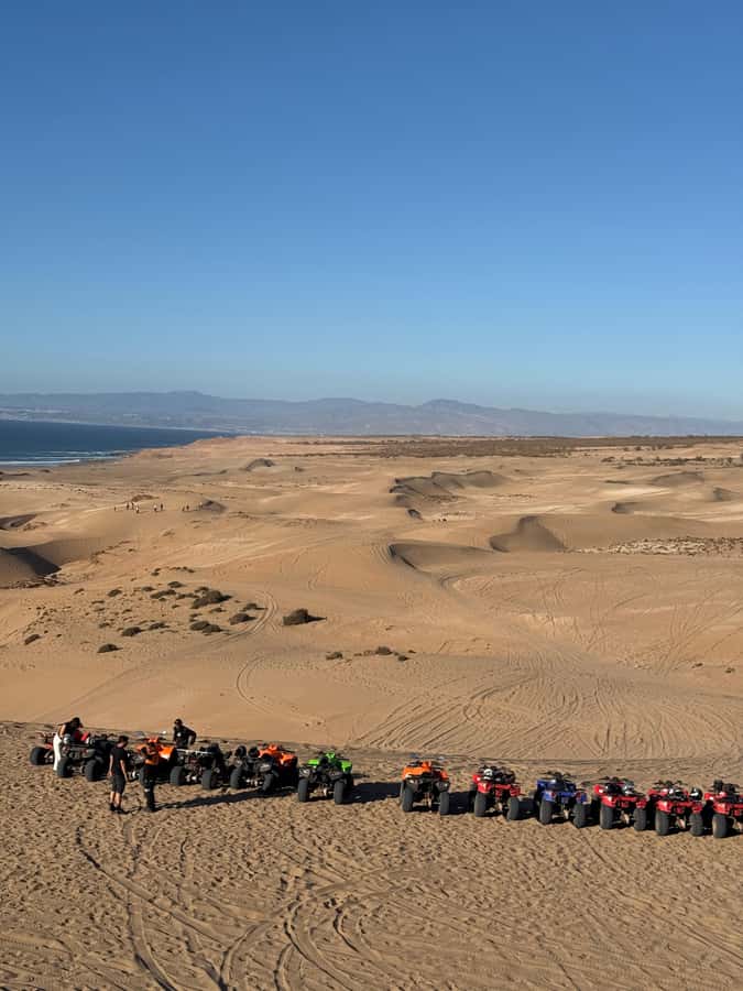 Agadir Quad Safari: Beach, Desert & Optional Sandboarding - Sunset, tea, and the local stop