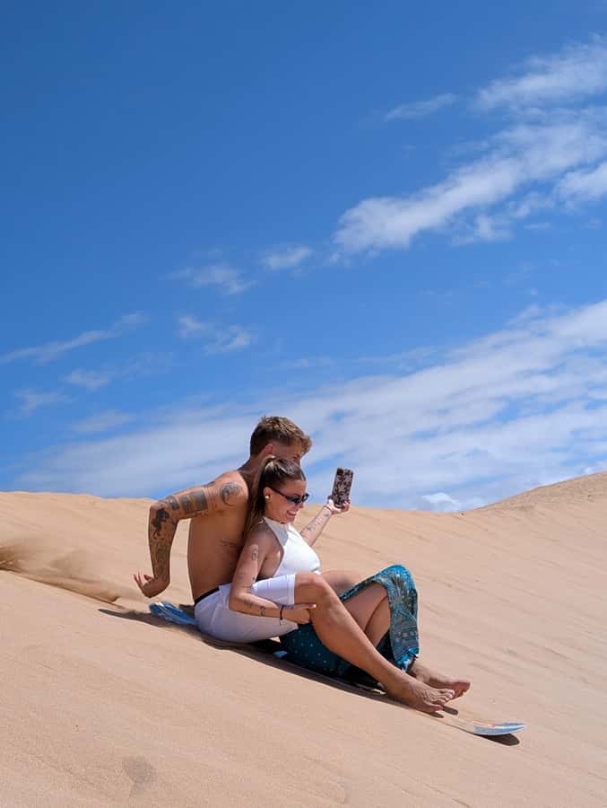 Agadir/Taghazout: Beach Quad Bike & Desert Sandboarding Tour - From Agadir to the dunes at Sidi Toual