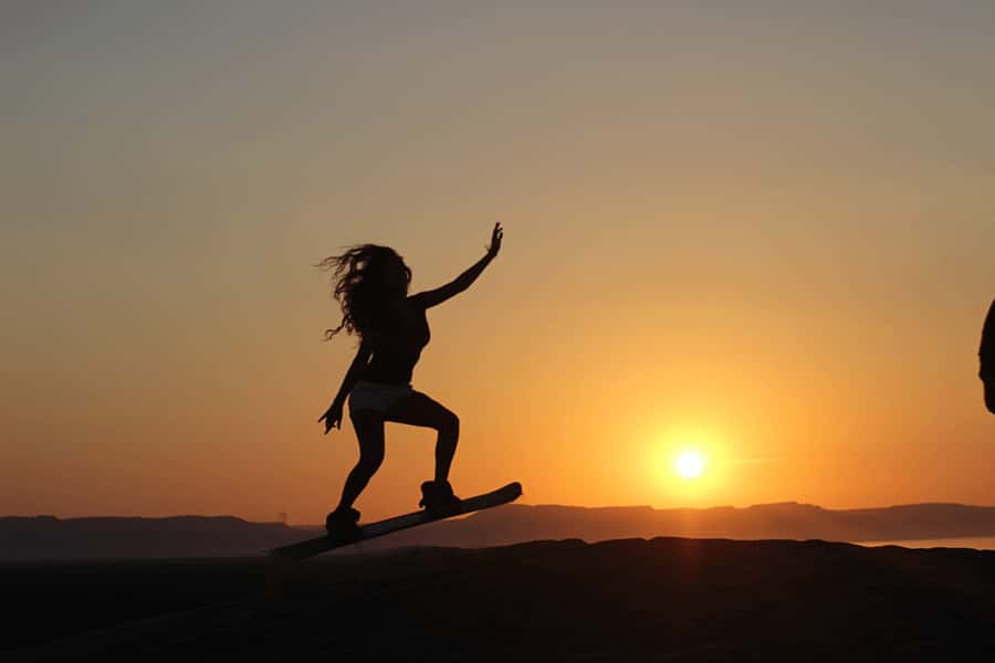 Agadir/Taghazout: Desert Sandboarding & Visit to the Canyon - From Agadir to the foothills of Tabouga Mountain