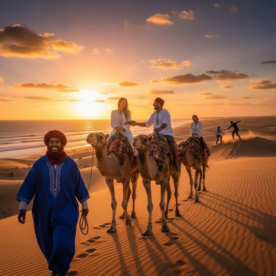 Agadir/Taghazout : Quad Bike & Camel Ride On The Beach - Getting set up at the ranch