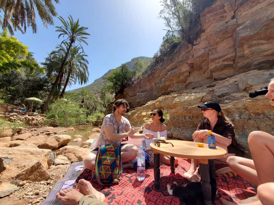 Agadir: Timlaline Desert and Paradise Valley with Camel Ride - Transport, guides, and the pace of the day