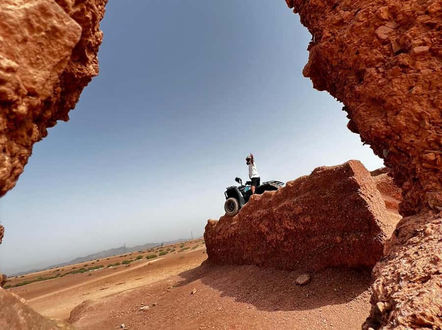 Agafay and atlas: Quad and camel experience - The quad ride brings the speed