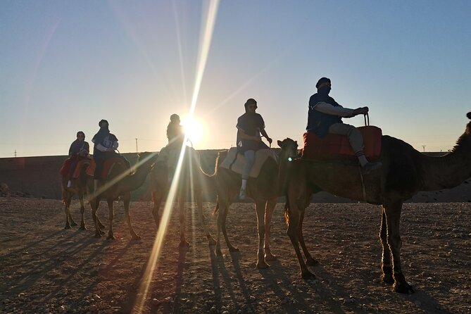 Agafay Desert Camel Ride with Dinner - A one-hour camel ride at sunset