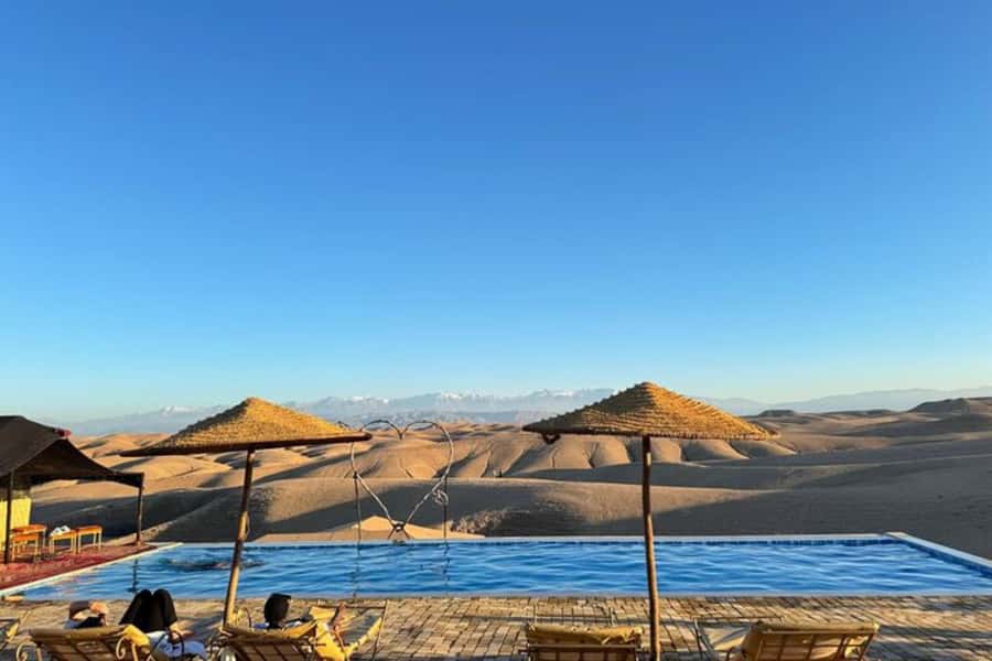 Agafay Desert Day: Quad Bike, Lunch & Swim Adventure - Quad biking for 30 minutes, with a shared vehicle