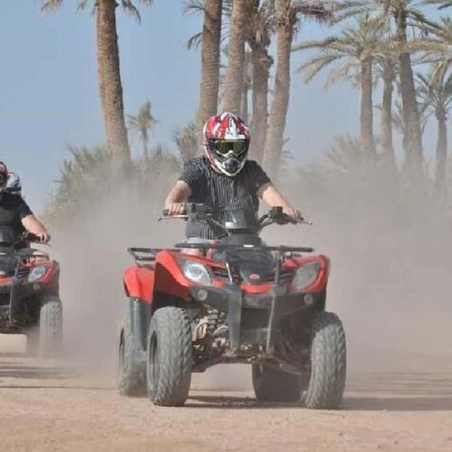 Agafay Desert Day Trip with Lunch, Quad Biking and Swimming - Lunch under a desert camp tent