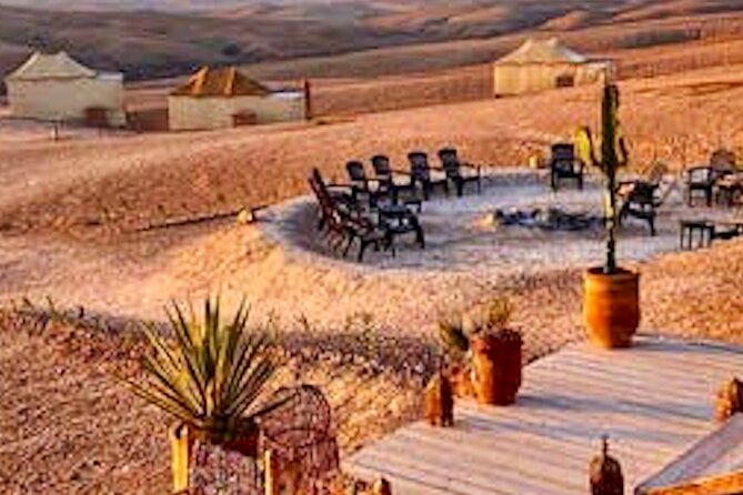 AGAFAY DESERT: Dinner, Camel Ride, Berber Camp , Sunset - Sunset among the Atlas Mountains