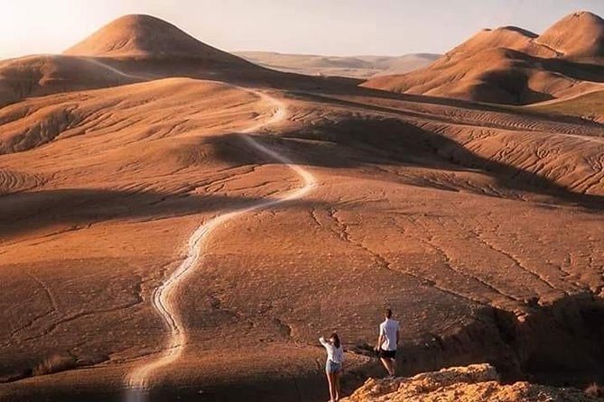 Agafay Desert Dinner show and Camel Ride & Sunset - Tea, bread, honey, and the argan oil stop