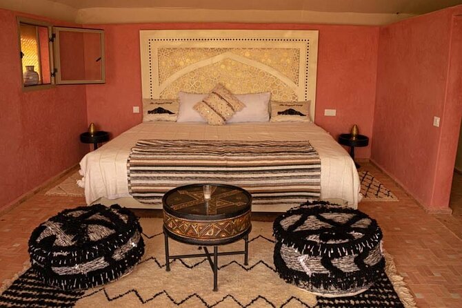 Agafay Desert Luxury Overnight Stay with Magical Dinner Shows - Mint Tea, Check-In, and the First View of Camp