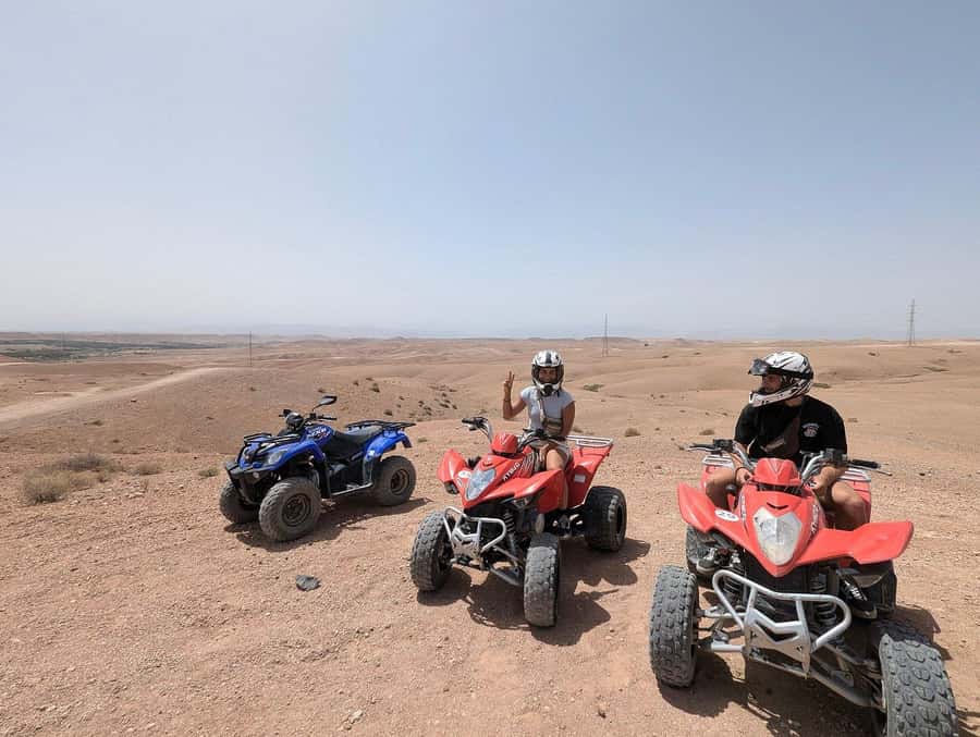 Agafay Desert: Quad Bike Experience with Lunch - Riding the rocky Agafay dunes