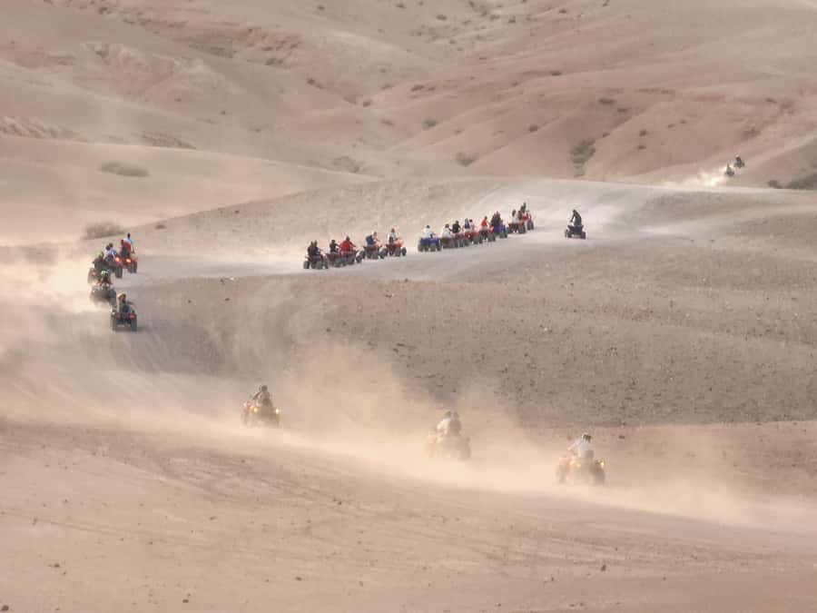 Agafay Desert: Quad Biking, Camel Ride, Lunch - Getting comfortable on the quad bikes