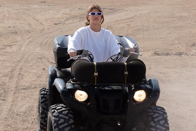 Agafay Desert :Quad or Camel with Lunch and pool or Dinner & Show - Quad biking across Agafay