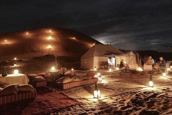 Agafay Desert Sunset, Camel Ride and Dinner from Marrakech - Private booking, shared camp reality