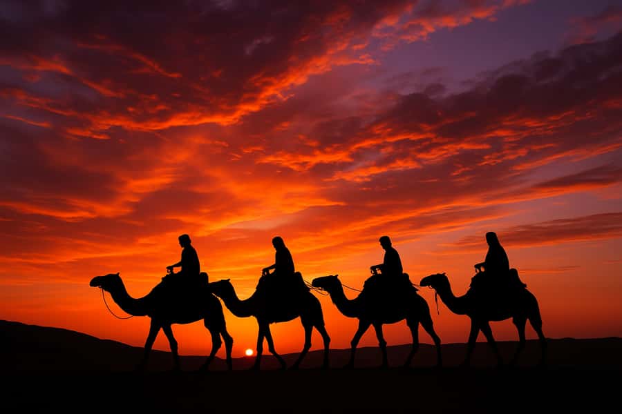 Agafay: Quad, Camel Ride & Dinner Show from Marrakech - A short camel ride timed for sunset