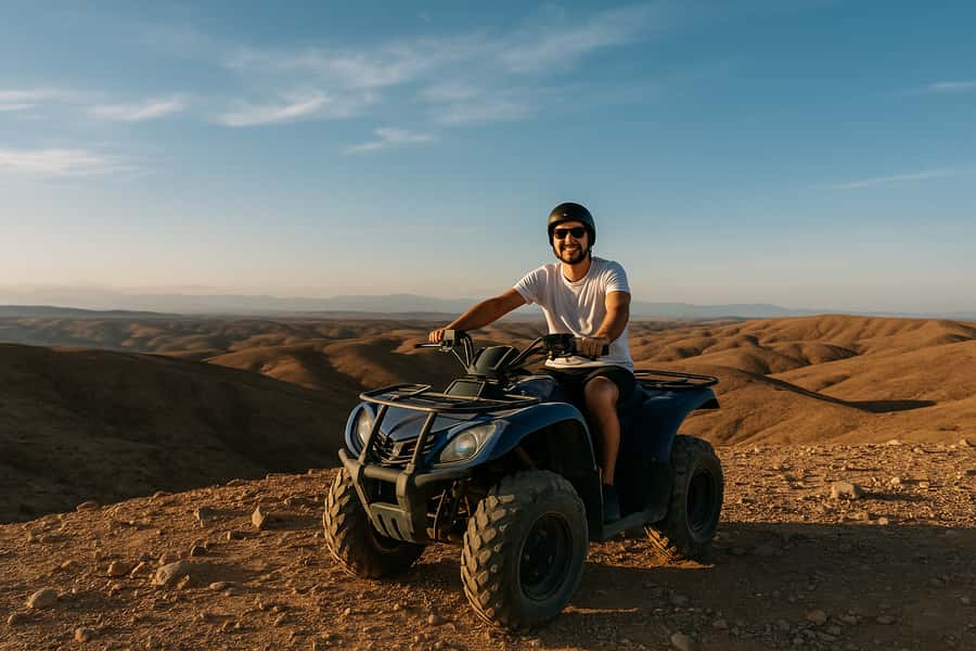 Agafay: Quad, Camel Ride & Dinner Show from Marrakech - Dinner under a Moroccan tent