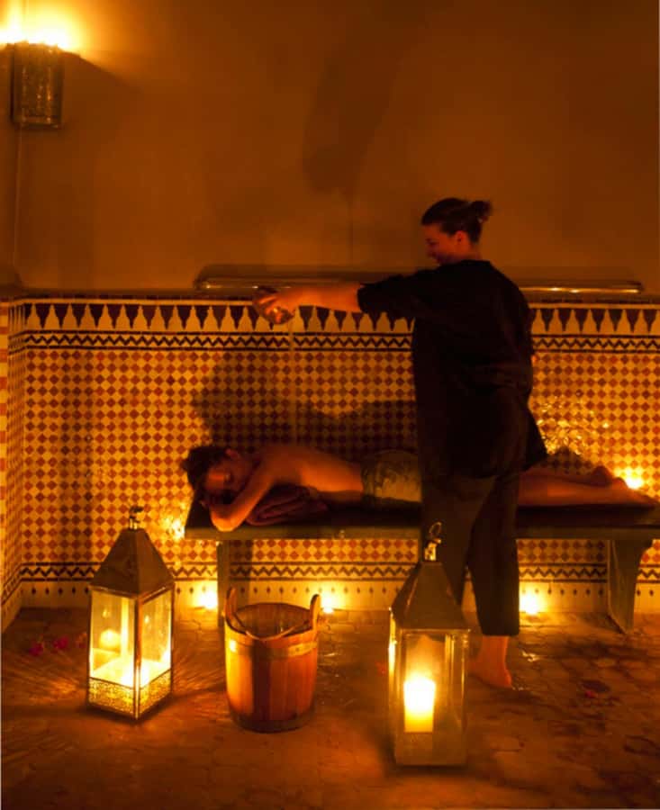 Best Traditional Moroccan Hammam Spa Experience - The 45-minute horsehair-glove scrub