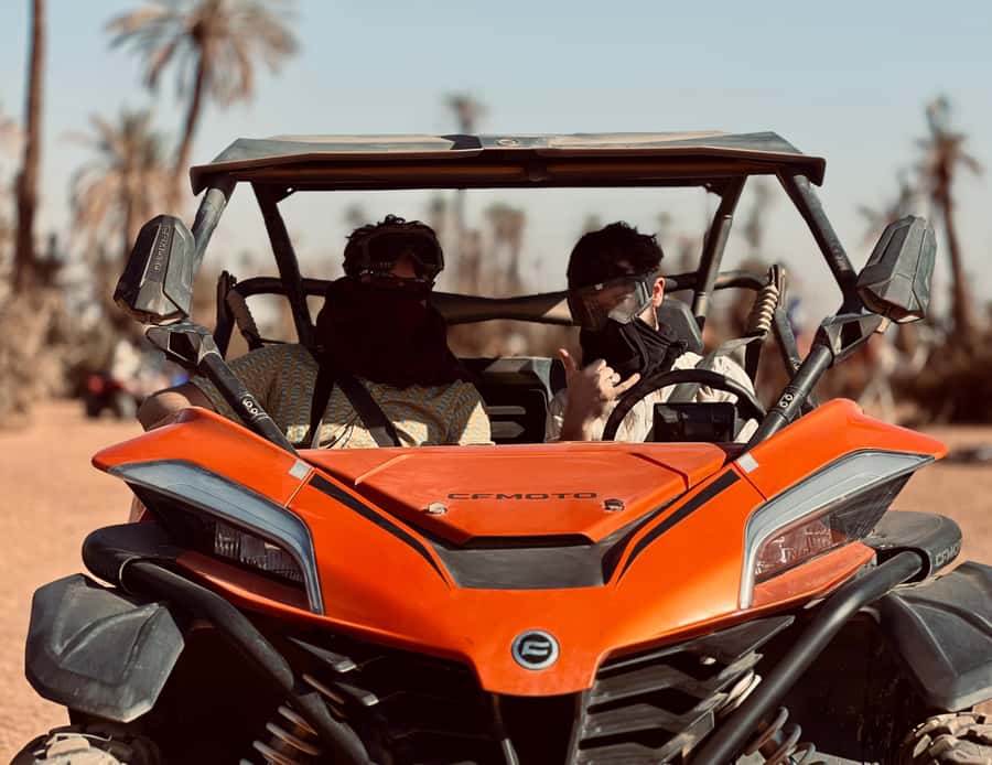 Buggy 1000 cc Adventure in Marrakech Desert - Riding across the dry desert plains