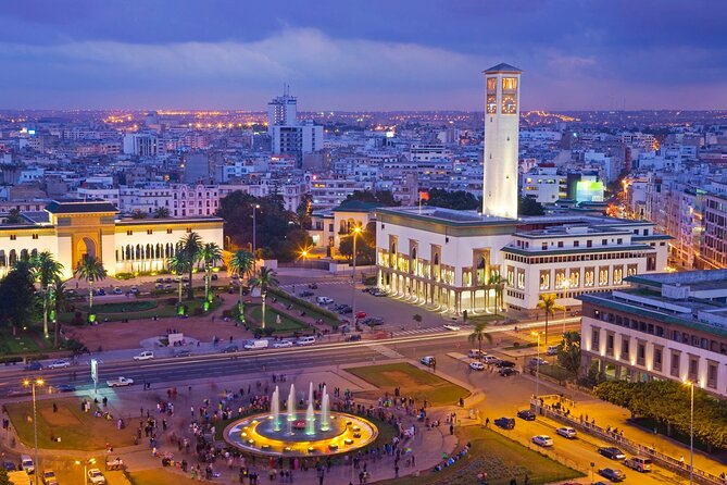 Casablanca City Night Tour and Traditional Moroccan Dinner - Walking the Old Medina in a short window