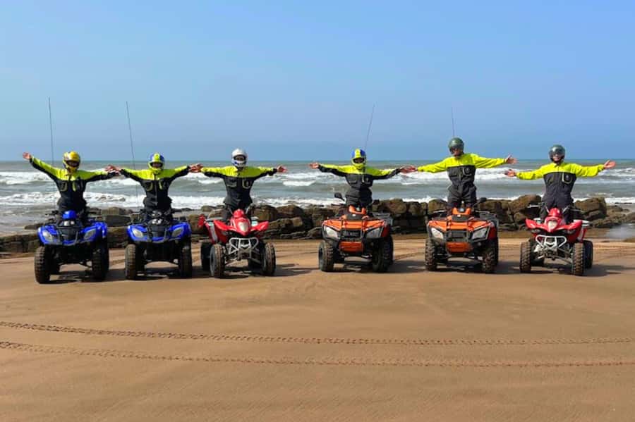 Casablanca: Quad Fun Beachside with Hotel Transfers - Reaching the beach from central Casablanca