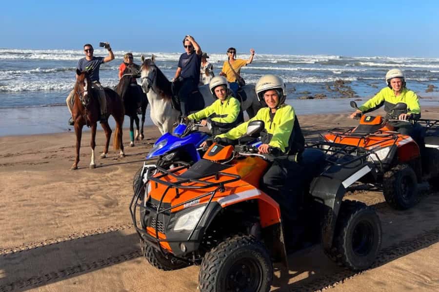 Casablanca: Quad Fun Beachside with Hotel Transfers - Sandy tracks, open ground, and Atlantic air