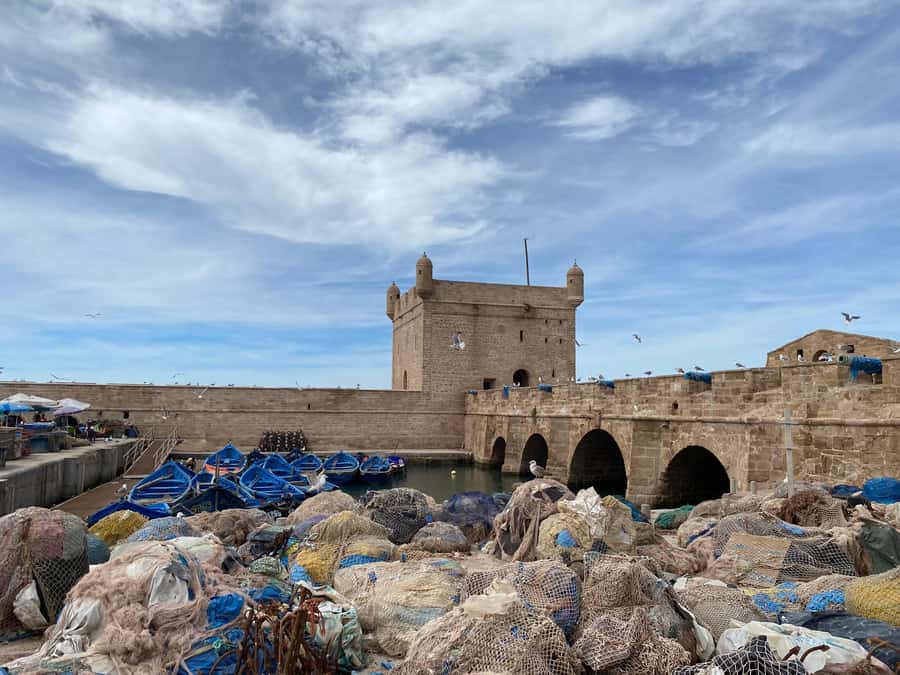 Day trip to Essaouira - Arriving at Essaouira’s port and fortress