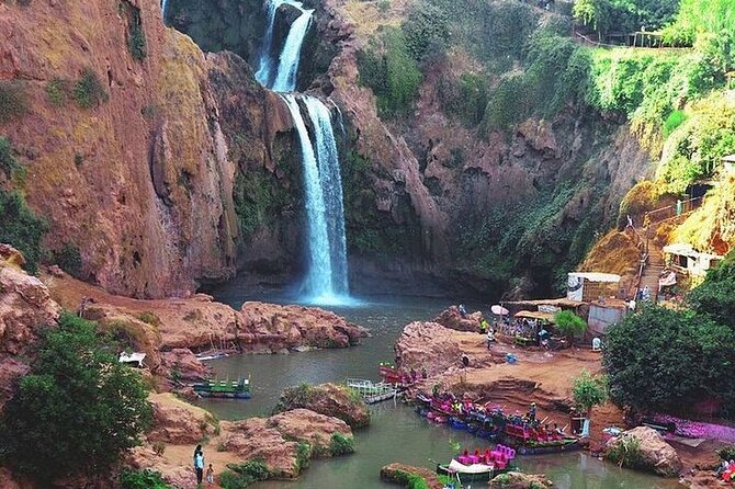 Day trip to OUZOUD waterfall with guide&boat ride from Marrakech - Lunch with a view of the falls