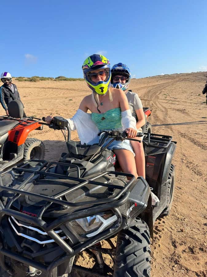 Desert & Beach Quad Adventure With Camel Ride - Sandboarding on the Tifnit dunes