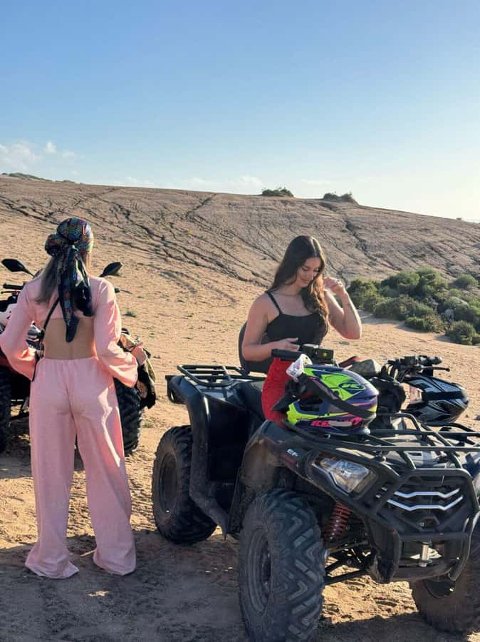 Desert & Beach Quad Adventure With Camel Ride - A calm camel ride after the quad run