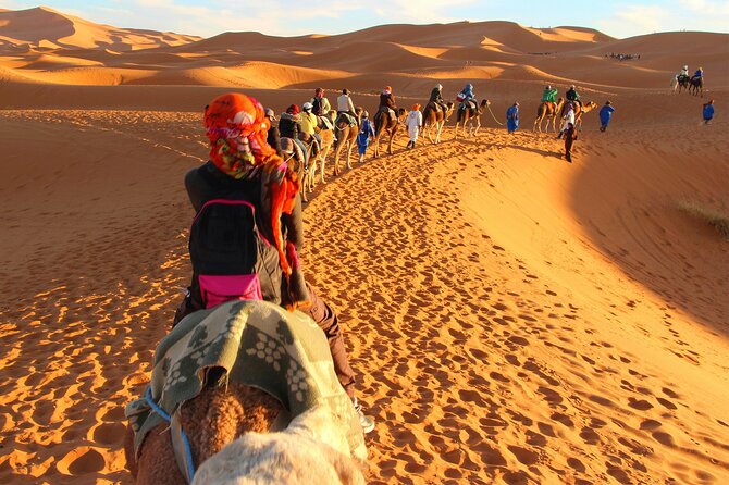 Desert Trip:Fès-Merzouga(1 Night)-Ouarzazat(1 Night)-Marrakech - Sunset at Merzouga and the luxury desert camp