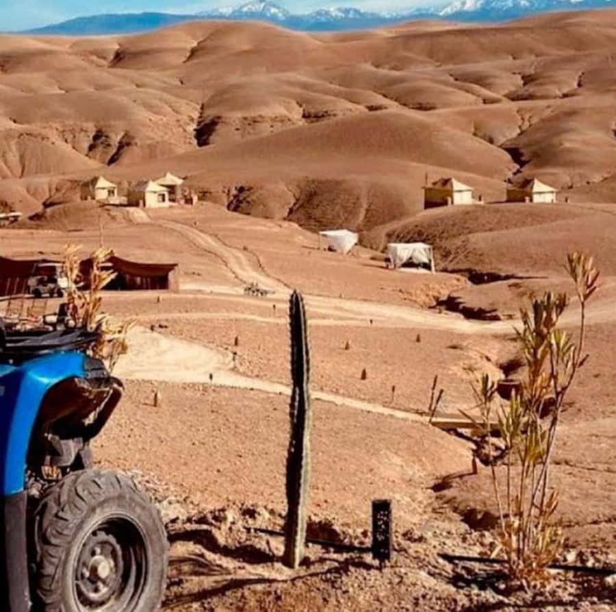Dinner show in agafay Desert 1h quad bike & 20 min camels - How the timing works over six hours