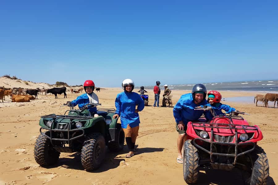 Essaouira P3: Quad tour forest beach dunes (free transfer) - Pine forest, Dar Sultan Palace, and Bourj El Baroud
