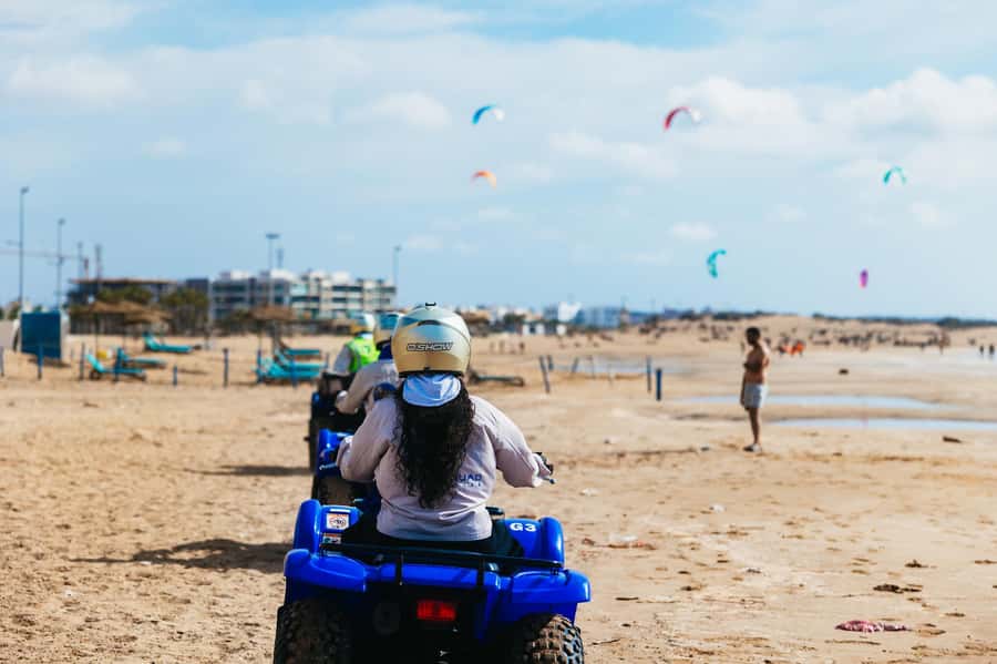 Essaouira Sand Dunes: Half Day Quad Bike Tour - Diabat beach and the first proper coastal run