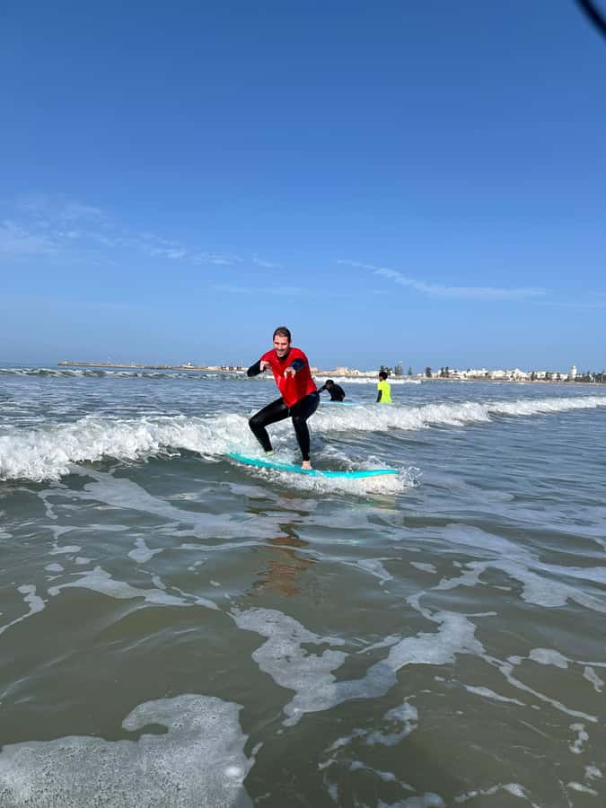 Essaouira: Surf Lessons - The first 20 minutes: warm-up, board work, and safety
