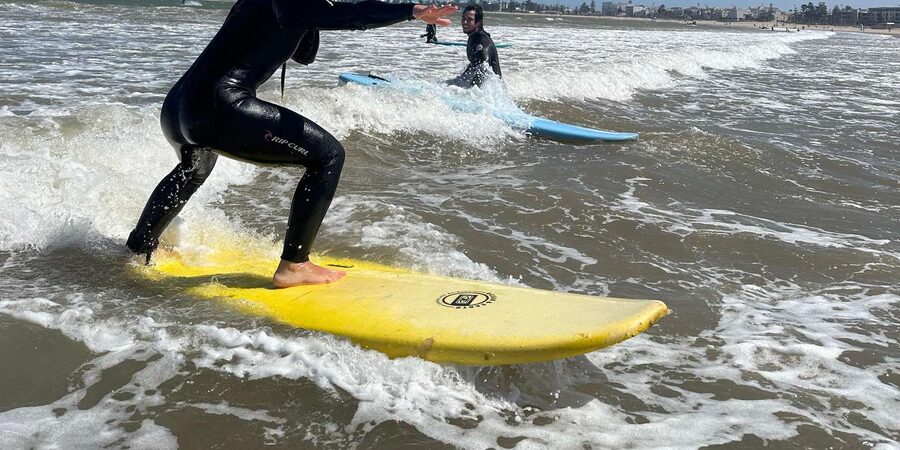 Essaouira: Surf Lessons - The water session: catching waves and finding your balance