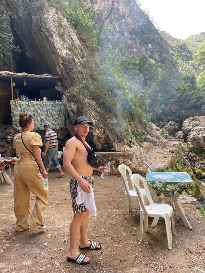 explore Akchour like a local - Swimming in the mountain water