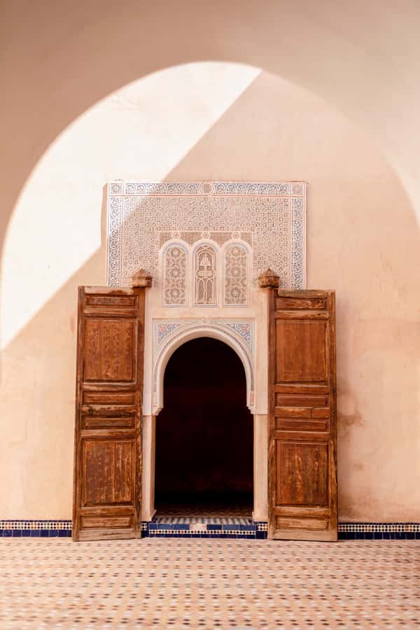 Explore most attractive sightseeing of Marrakech-shared tour - Walking 20 minutes to Ben Youssef Madrasa