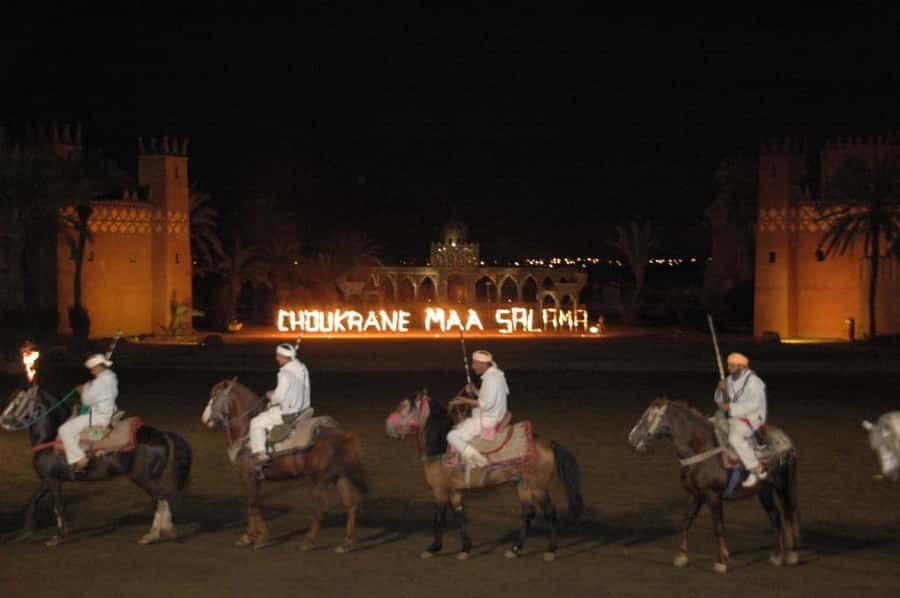 Fantasia 1001 Nights: Dinner + Show from Marrakech - Arriving at Chez Ali after dark