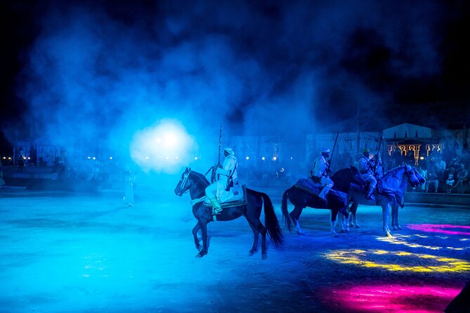 Fantasia Dinner Show Chems Ayour Agadir with Convenient Transfers - Arriving at the Amazigh-style palace complex