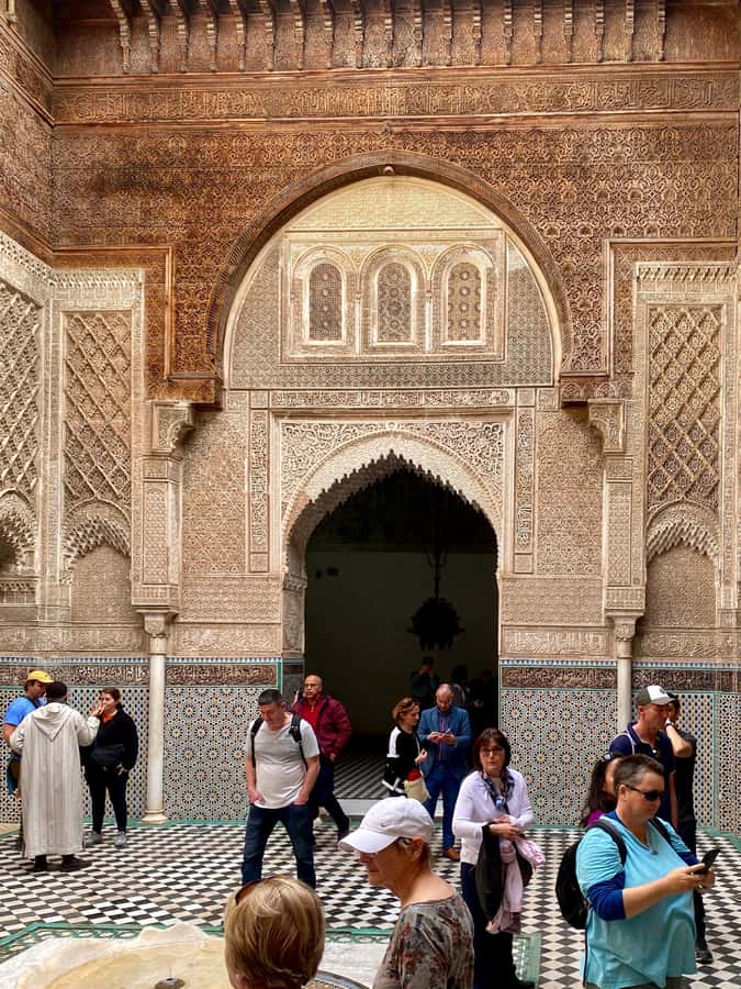 Fes: Attarine Madrasa, Museum, Tannery, Souk and Medina Tour - Nejjarine Fondouk and wooden craftsmanship