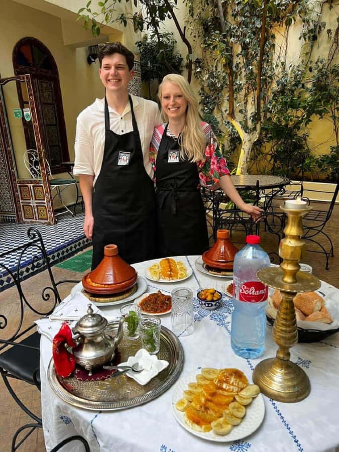 Fes: Authentic Cooking Class and Old Medina Visit - Shopping in the Fes market